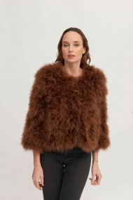 CHAQUETA PLUMAS DE AVESTRUZ PC-YLM5749-28