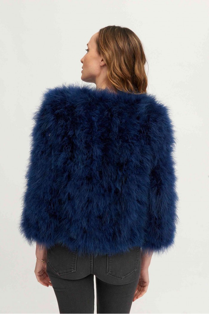 CHAQUETA PLUMAS DE AVESTRUZ PC-YLM5749-11