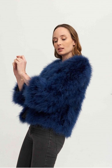 CHAQUETA PLUMAS DE AVESTRUZ PC-YLM5749-11