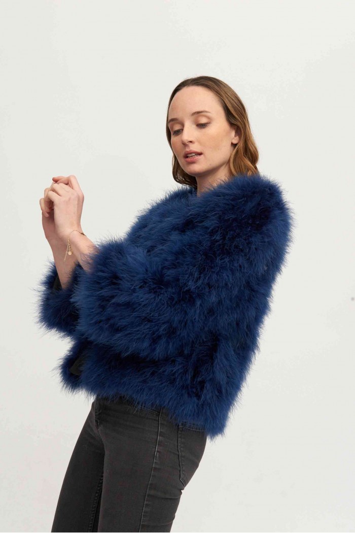 CHAQUETA PLUMAS DE AVESTRUZ PC-YLM5749-11