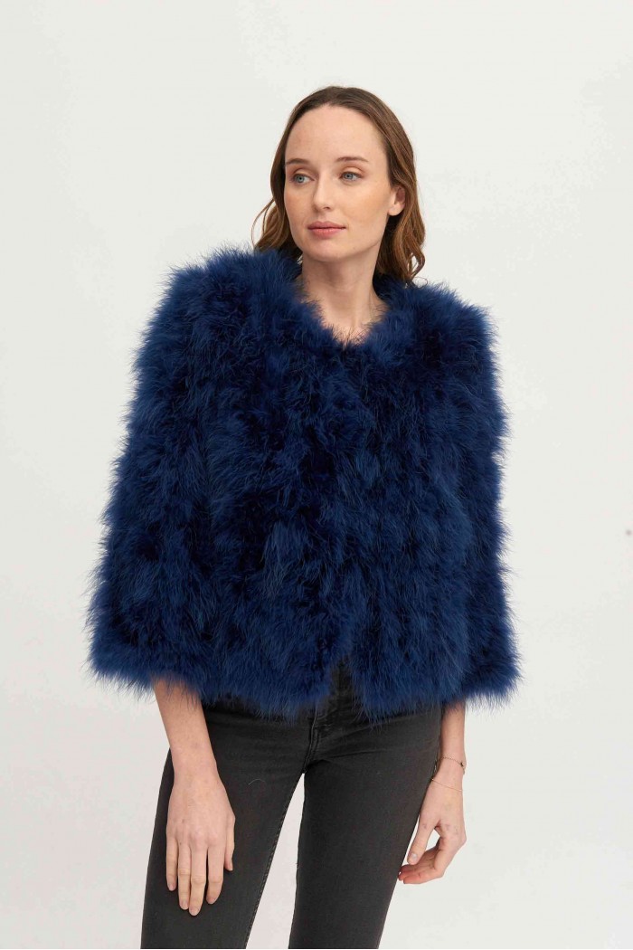 CHAQUETA PLUMAS DE AVESTRUZ PC-YLM5749-11