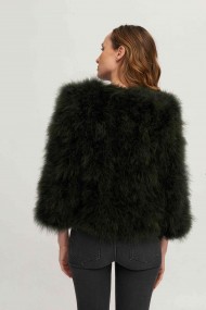 CHAQUETA PLUMAS DE AVESTRUZ PC-YLM5749-01