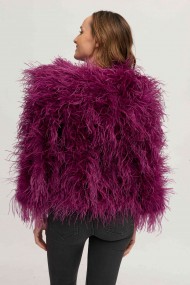 CHAQUETA PLUMAS LARGA DE AVESTRUZ PC-YLM1020-42