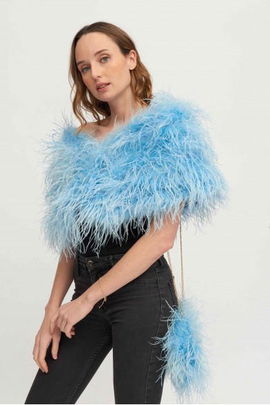 Estola plumas larga Avestruz PC-YLM5625-60