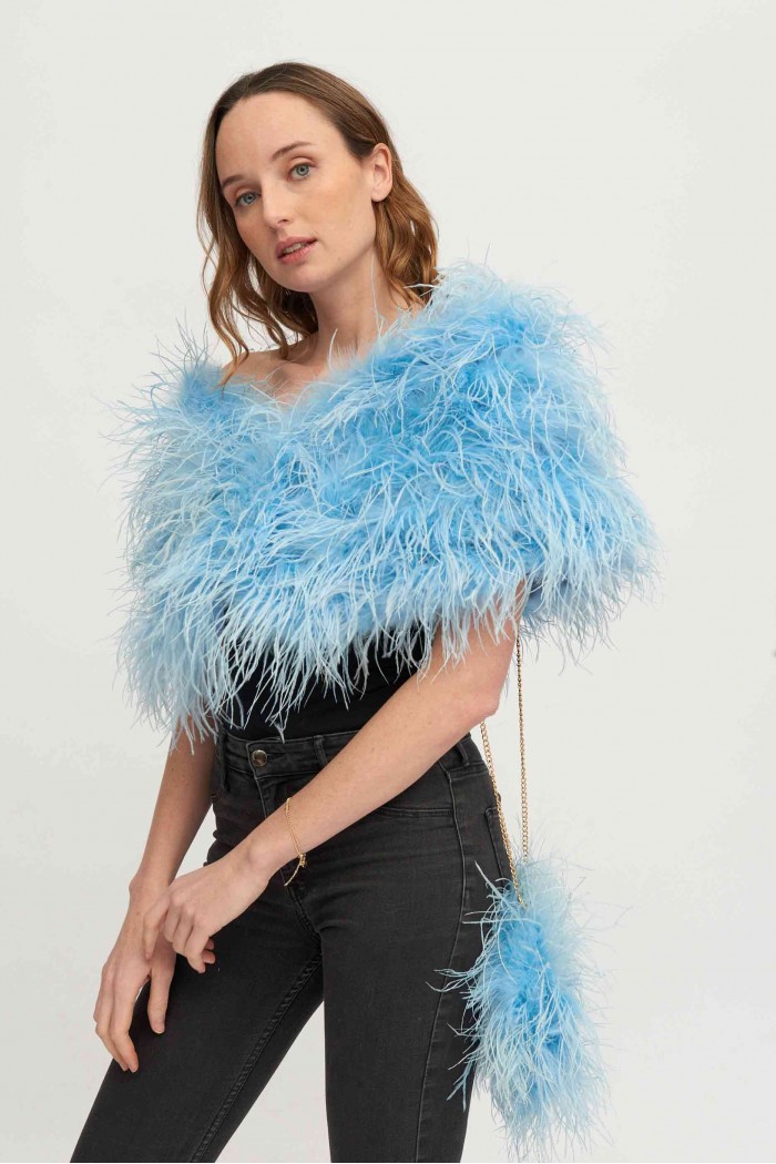 Estola plumas larga Avestruz PC-YLM5625-60