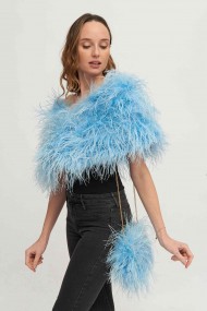 Estola plumas larga Avestruz PC-YLM5625-60