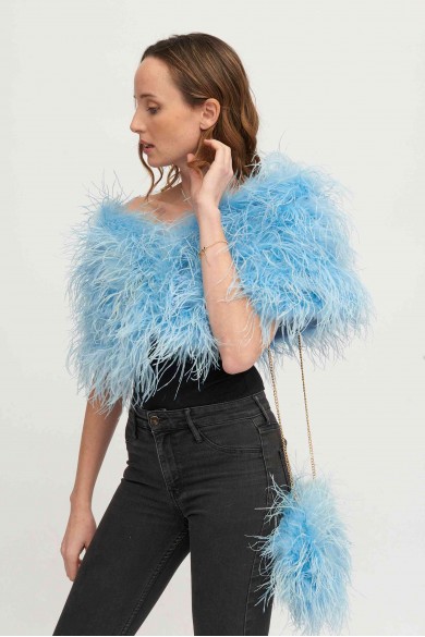 Estola plumas larga Avestruz PC-YLM5625-60