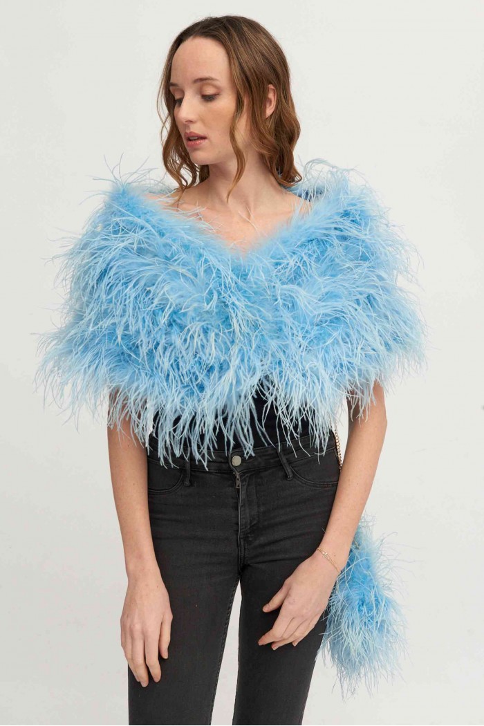 Estola plumas larga Avestruz PC-YLM5625-60