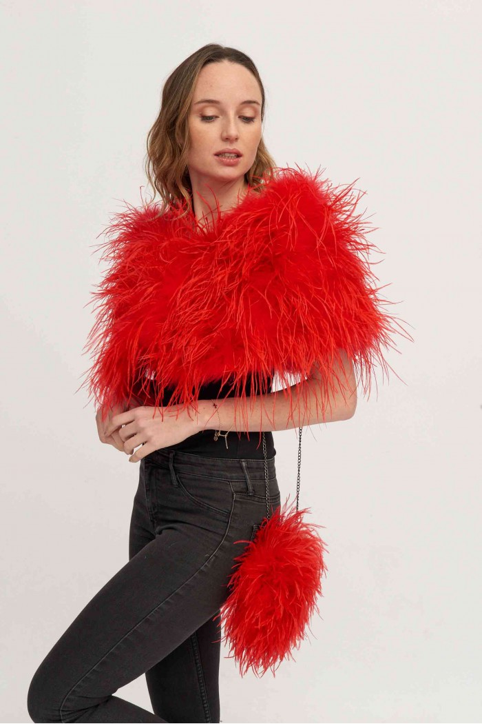 Estola plumas larga Avestruz PC-YLM5625-23