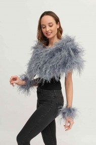 Estola plumas larga Avestruz PC-YLM5625-05