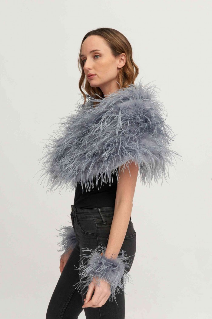 Estola plumas larga Avestruz PC-YLM5625-05