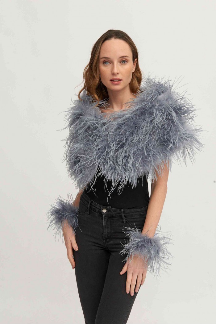 Estola plumas larga Avestruz PC-YLM5625-05