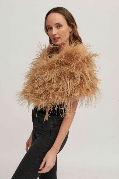 Estola plumas larga Avestruz PC-YLM5625-09