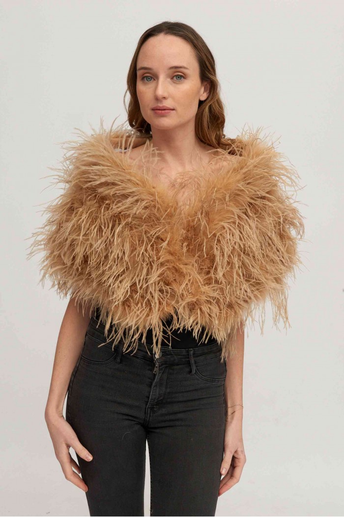 Estola plumas larga Avestruz PC-YLM5625-09