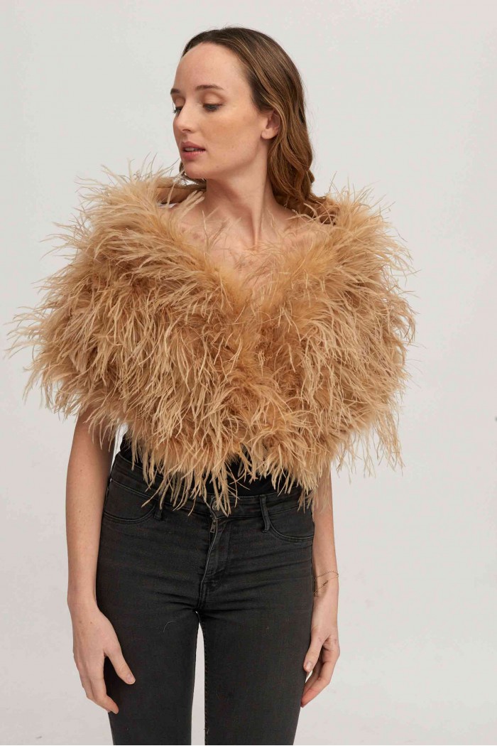 Estola plumas larga Avestruz PC-YLM5625-09
