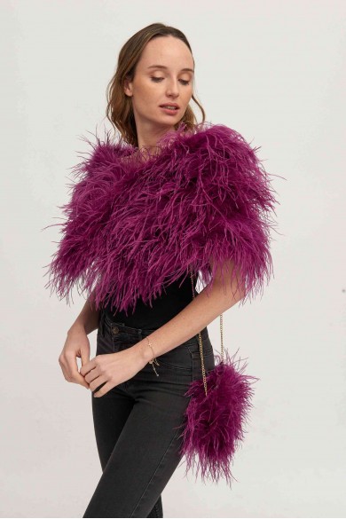 Estola plumas larga Avestruz PC-YLM5625-42