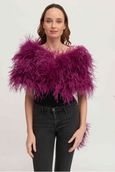 Estola plumas larga Avestruz PC-YLM5625-42