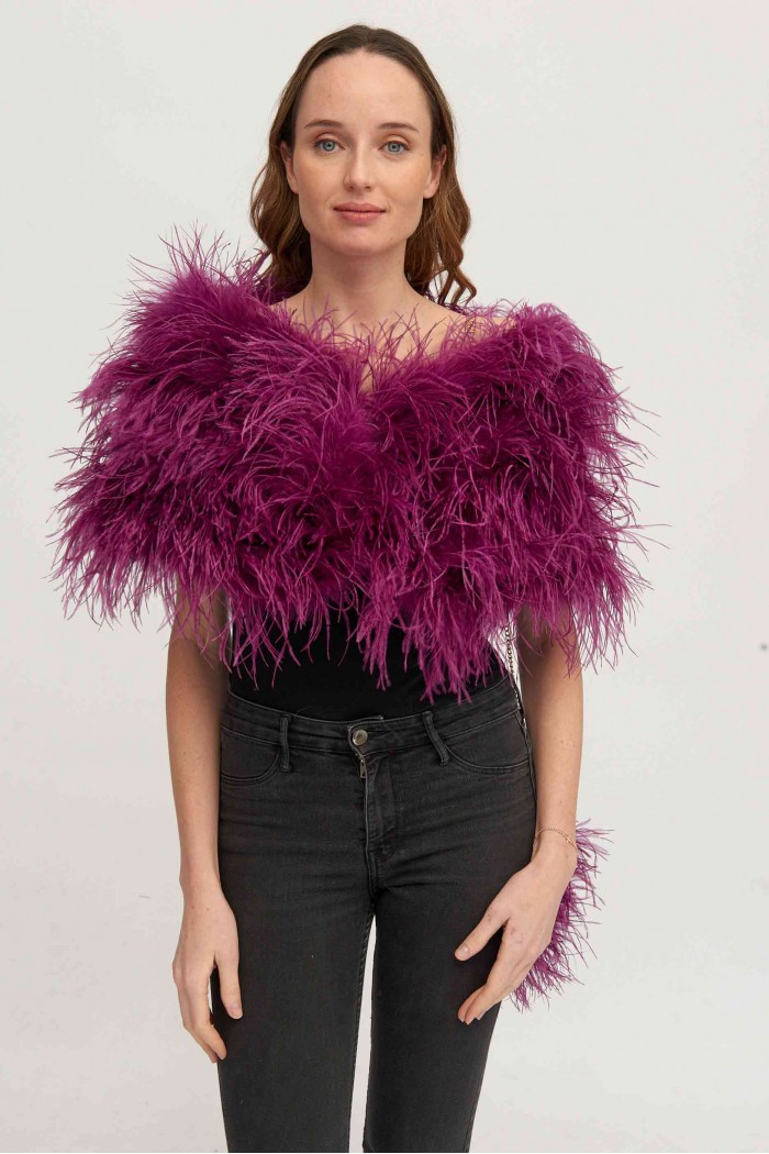 Estola plumas larga Avestruz PC-YLM5625-42