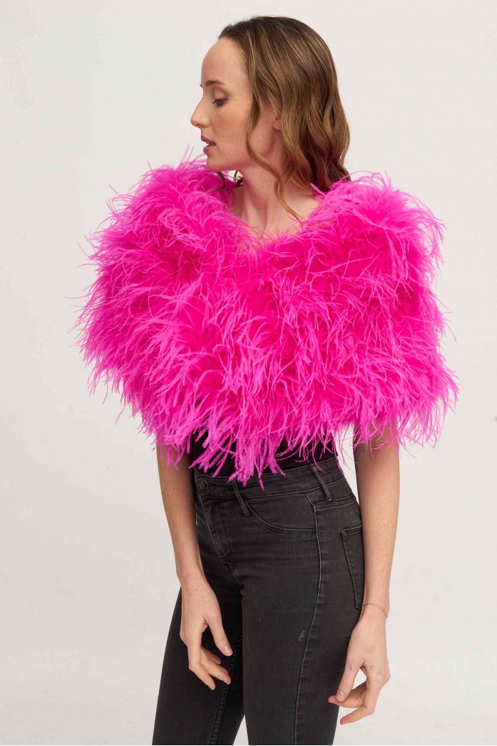 Estola plumas larga Avestruz PC-YLM5625-35