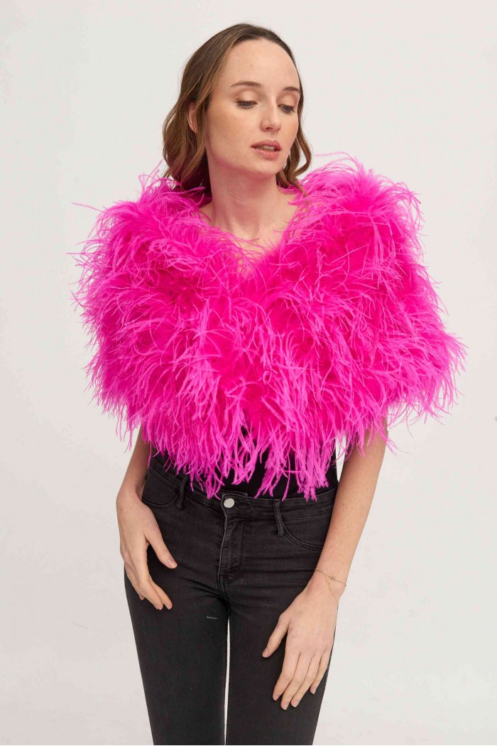 Estola plumas larga Avestruz PC-YLM5625-35