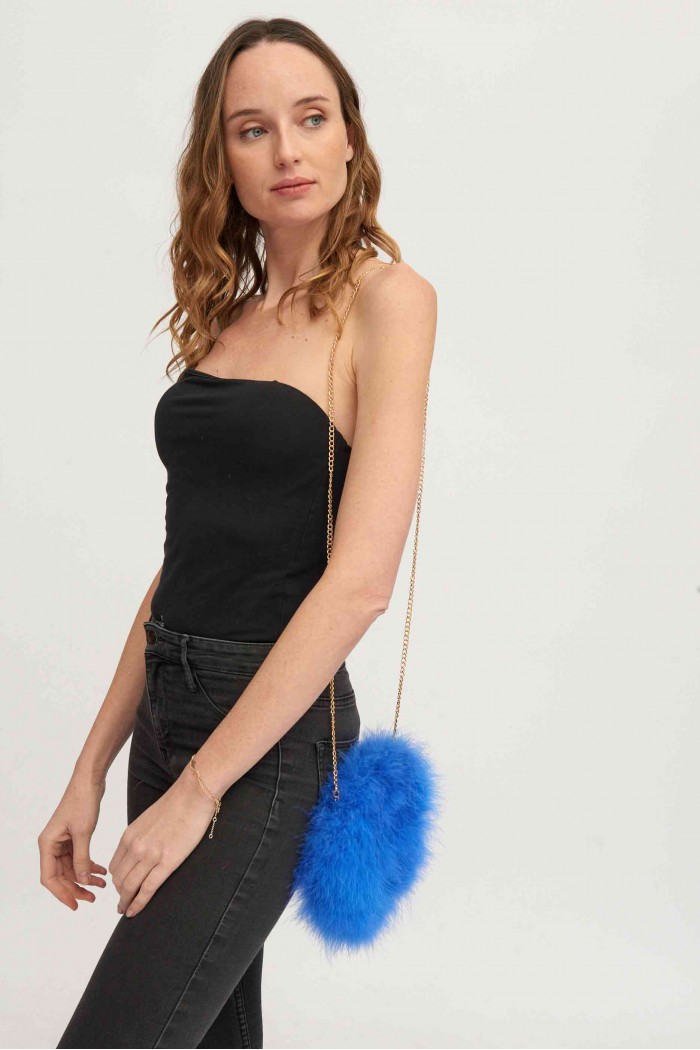 Bolso de pluma de avestruz PC-YLM5626-34