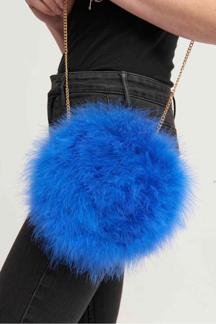 Bolso de pluma de avestruz PC-YLM5626-34