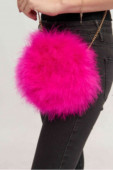 Bolso de pluma de avestruz PC-YLM5626-35