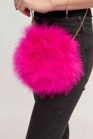 Bolso de pluma de avestruz PC-YLM5626-35