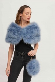 Bolso de pluma de avestruz PC-YLM5626-60