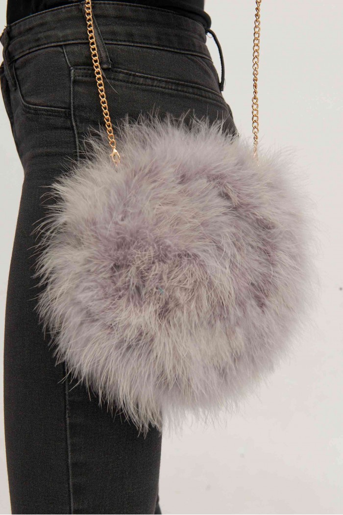 Bolso de pluma de avestruz PC-YLM5626-12