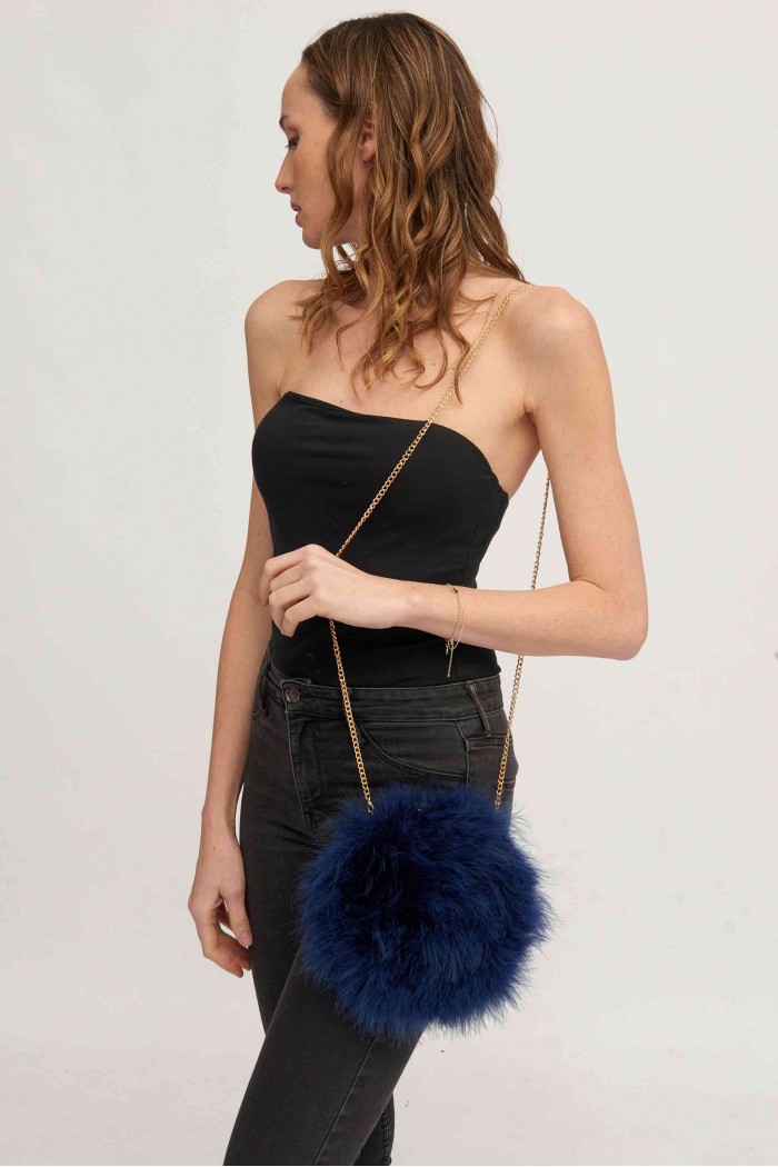 Bolso de pluma de avestruz PC-YLM5626-11