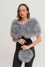 Bolso de pluma de avestruz PC-YLM5626-52