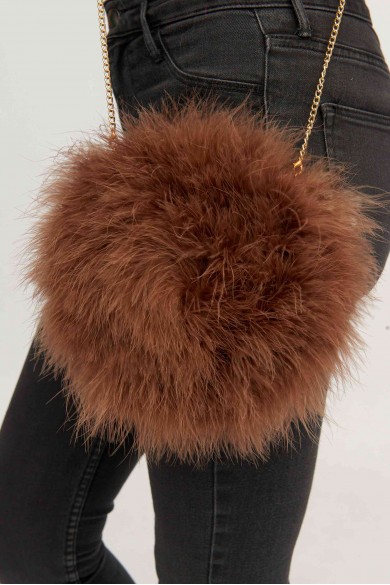 Bolso de pluma de avestruz PC-YLM5626-28