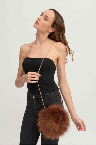 Bolso de pluma de avestruz PC-YLM5626-28