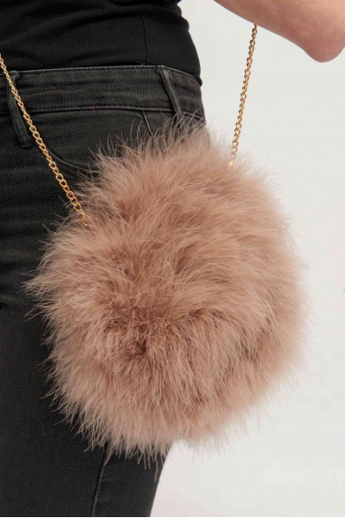 Bolso de pluma de avestruz PC-YLM5626-09