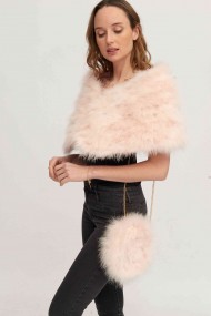 Bolso de pluma de avestruz PC-YLM5626-70