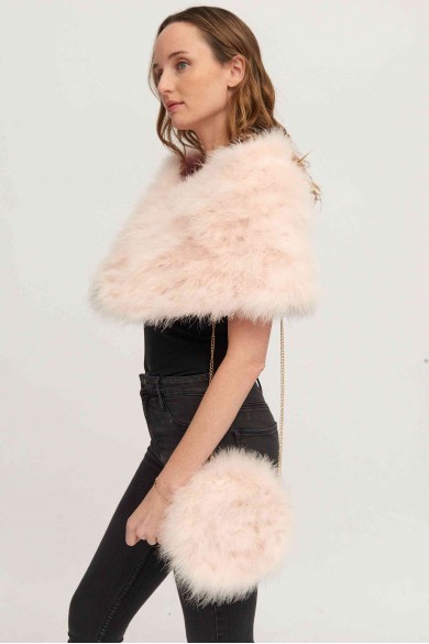 Bolso de pluma de avestruz PC-YLM5626-70