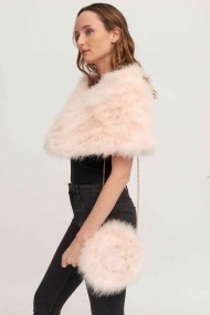 Bolso de pluma de avestruz PC-YLM5626-70