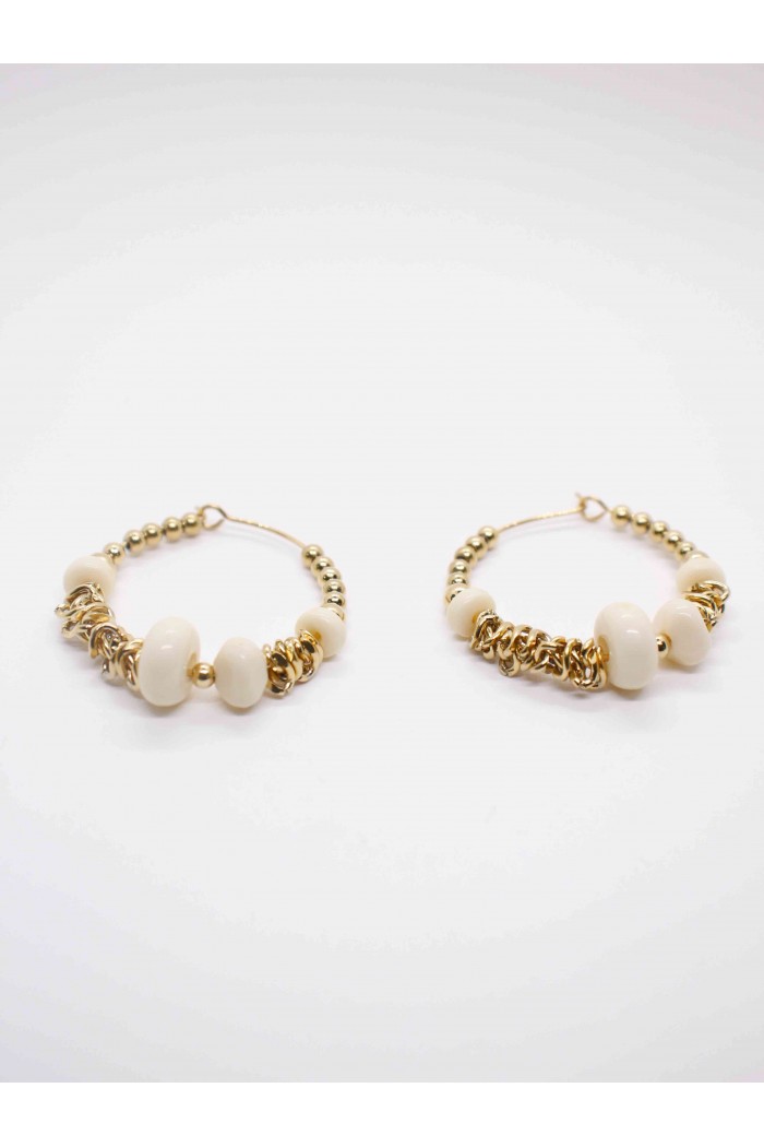 PENDIENTES ACERO PIEDRAS
