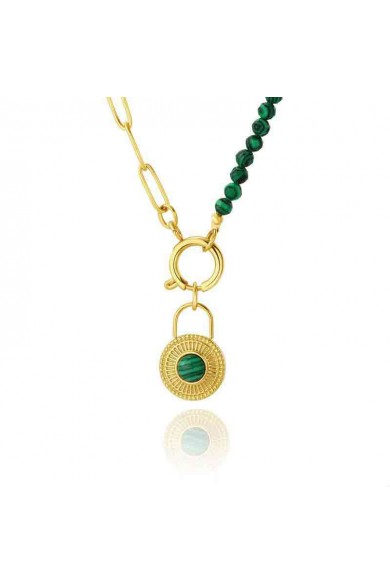 COLLAR ACERO PIEDRAS