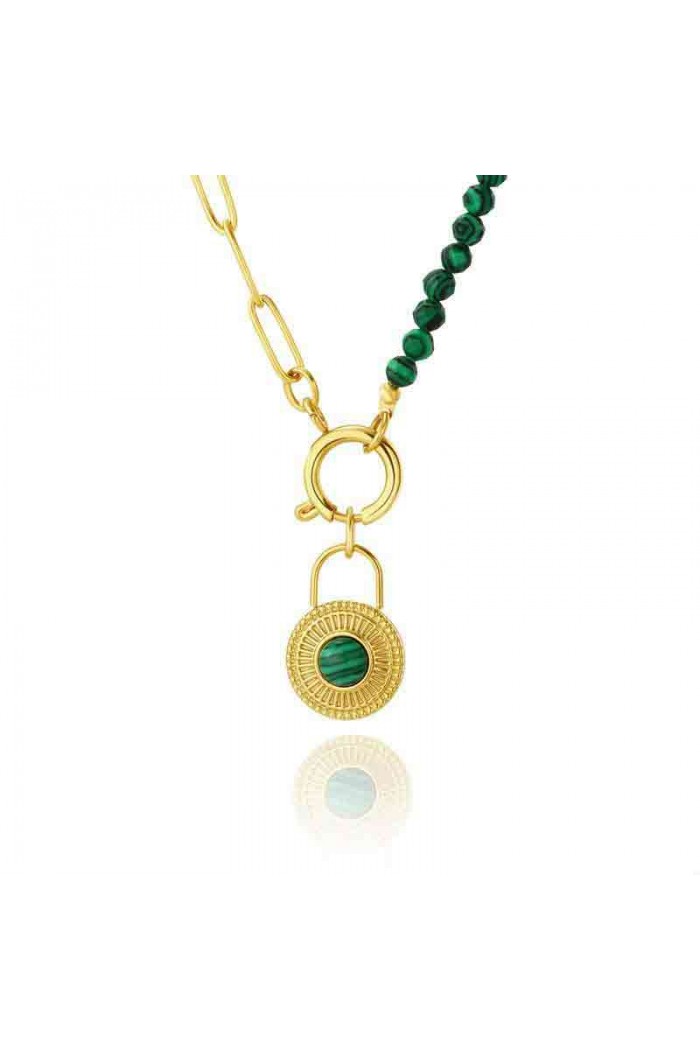 COLLAR ACERO PIEDRAS