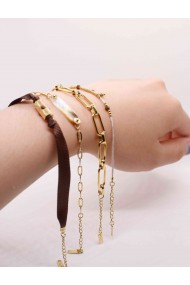 PULSERA ACERO PIEDRAS