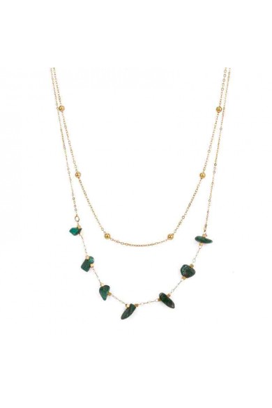 COLLAR ACERO PIEDRAS