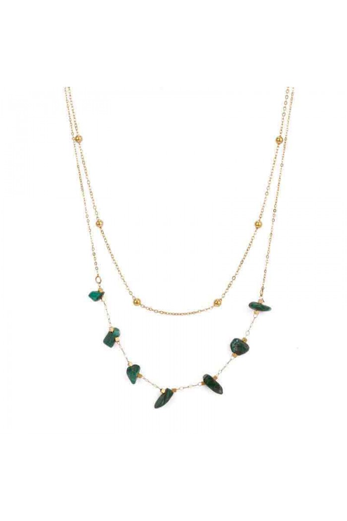 COLLAR ACERO PIEDRAS