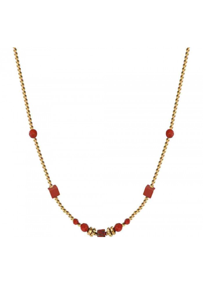 COLLAR ACERO CON PIEDRAS