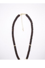 COLLAR MADERAS CON PERLAS DE RIO