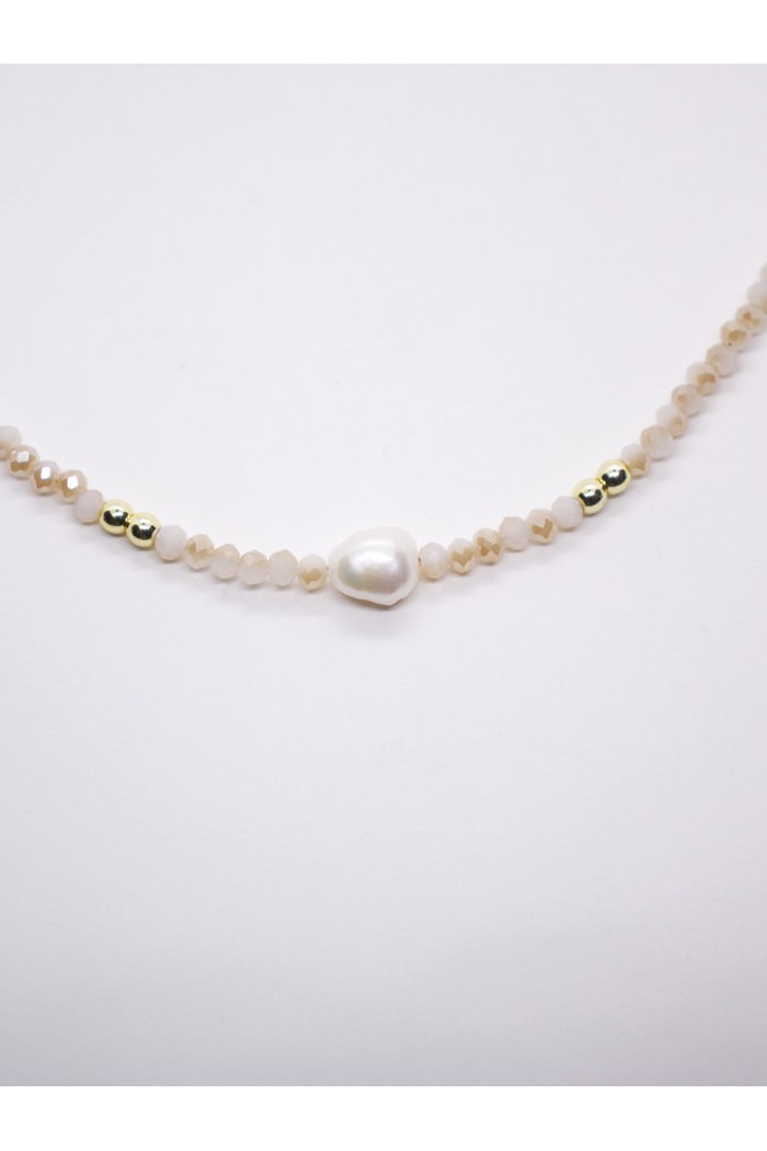 COLLAR PIEDRAS NATURALES CON PERLAS DE RIO