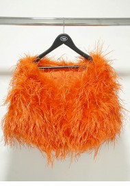 Estola plumas larga Avestruz PC-YLM5625-36 naranja