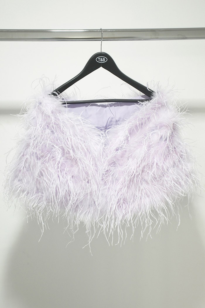 Estola plumas larga Avestruz PC-YLM5625-18 lila