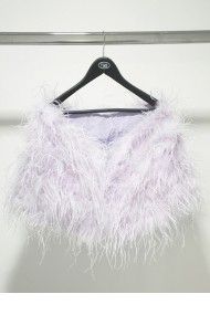 Estola plumas larga Avestruz PC-YLM5625-18 lila